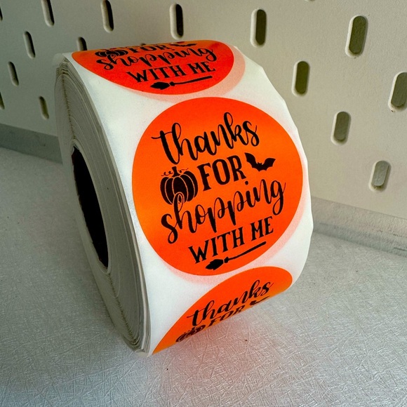 handmade Other - Thank You for Shopping with me Sticker halloween fall thank you sticker